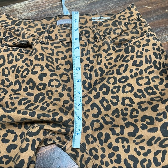 Bridget Crop High Rise Bootcut Jaguar Leopard Print Distressed Jean 26 - Picture 12 of 16